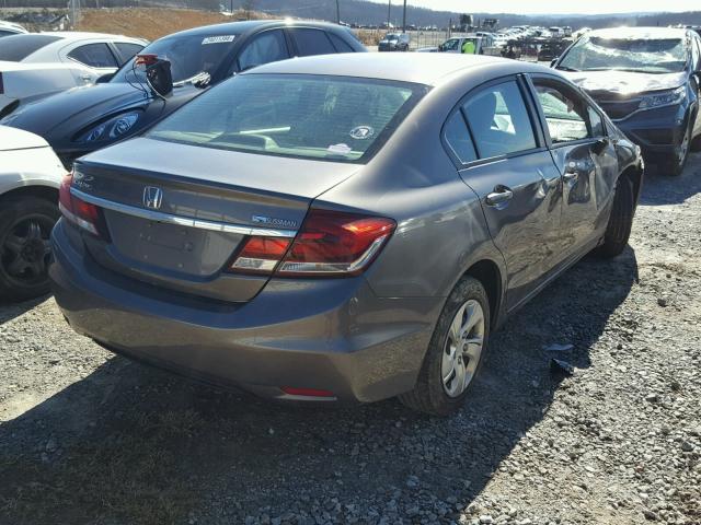 19XFB2F53DE224816 - 2013 HONDA CIVIC LX TAN photo 4