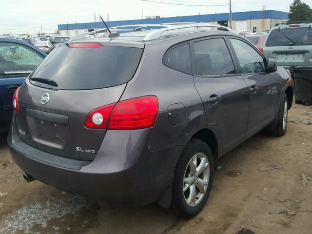 JN8AS58V18W136257 - 2008 NISSAN ROGUE S GRAY photo 4