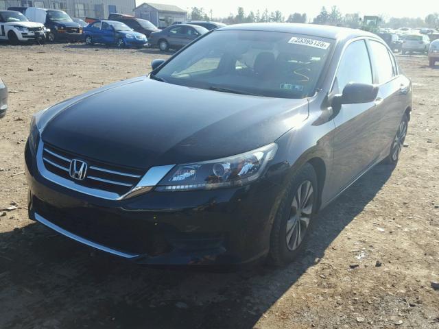 1HGCR2F35FA005408 - 2015 HONDA ACCORD LX BLACK photo 2