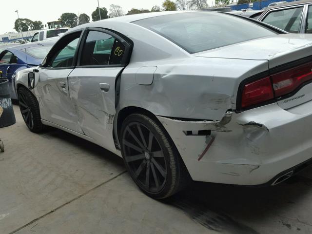 2C3CDXBG6EH274654 - 2014 DODGE CHARGER SE WHITE photo 9