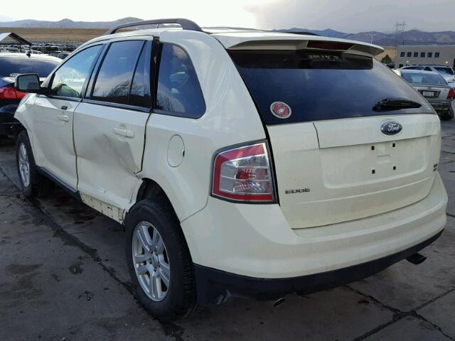 2FMDK48C57BA63052 - 2007 FORD EDGE CREAM photo 3