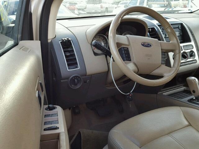 2FMDK48C57BA63052 - 2007 FORD EDGE Кремовий фото 9
