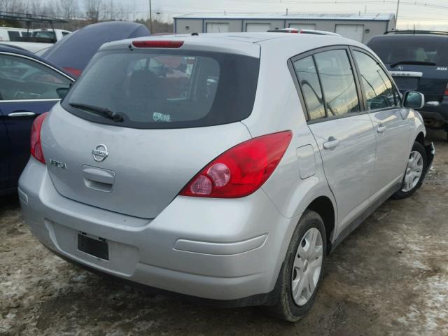 3N1BC1CP5CK291562 - 2012 NISSAN VERSA S SILVER photo 4