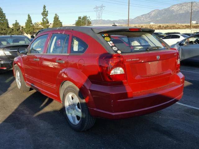 1B3HB48B58D776110 - 2008 DODGE CALIBER SX RED photo 3