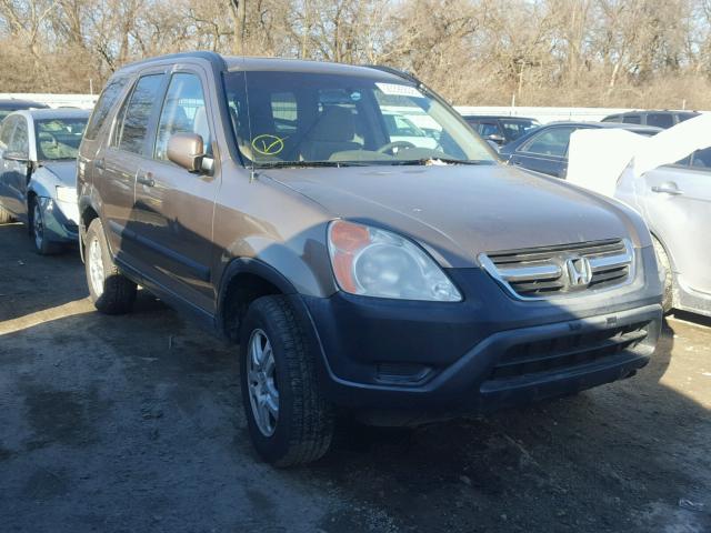 JHLRD78862C010504 - 2002 HONDA CR-V EX BEIGE photo 1