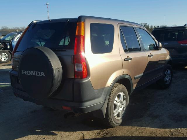 JHLRD78862C010504 - 2002 HONDA CR-V EX BEIGE photo 4