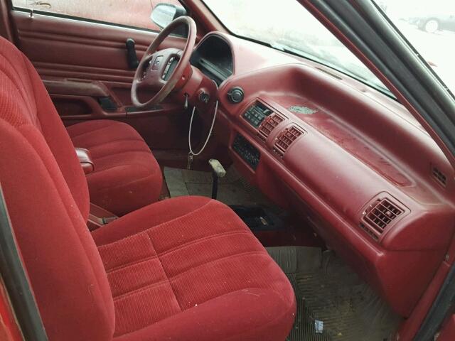 2FABP36X7PB202326 - 1993 FORD TEMPO GL RED photo 5