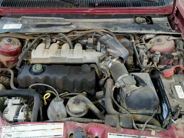 2FABP36X7PB202326 - 1993 FORD TEMPO GL RED photo 7