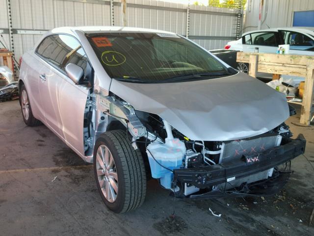 KNAFX6A85G5581678 - 2016 KIA FORTE EX SILVER photo 1