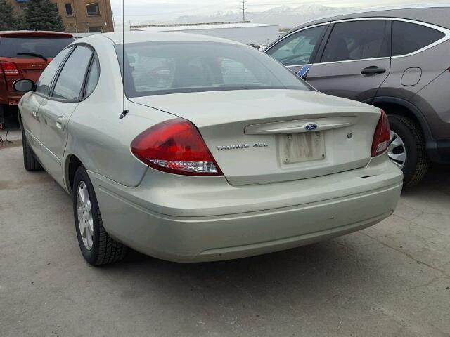 1FAHP56U26A112457 - 2006 FORD TAURUS SEL BEIGE photo 3