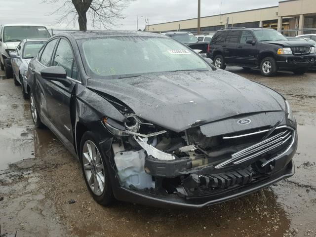 3FA6P0LU4HR148805 - 2017 FORD FUSION SE GRAY photo 1