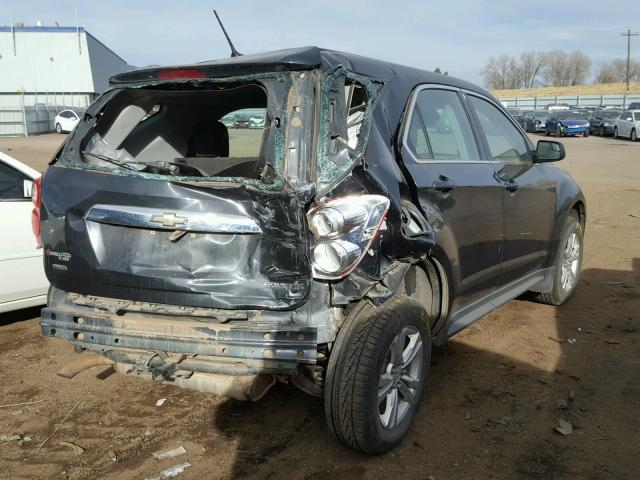 2GNFLCEK4D6433628 - 2013 CHEVROLET EQUINOX LS BLACK photo 4