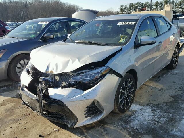 2T1BURHE0HC928877 - 2017 TOYOTA COROLLA L SILVER photo 2