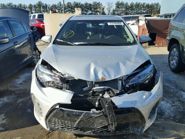 2T1BURHE0HC928877 - 2017 TOYOTA COROLLA L SILVER photo 9