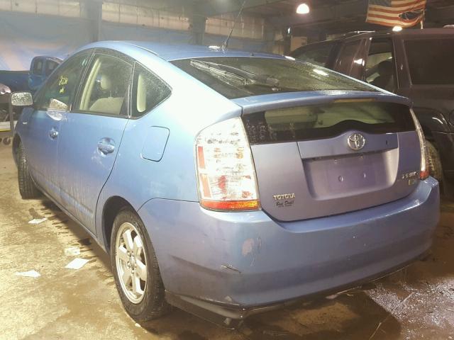 JTDKB20U277596439 - 2007 TOYOTA PRIUS BLUE photo 3