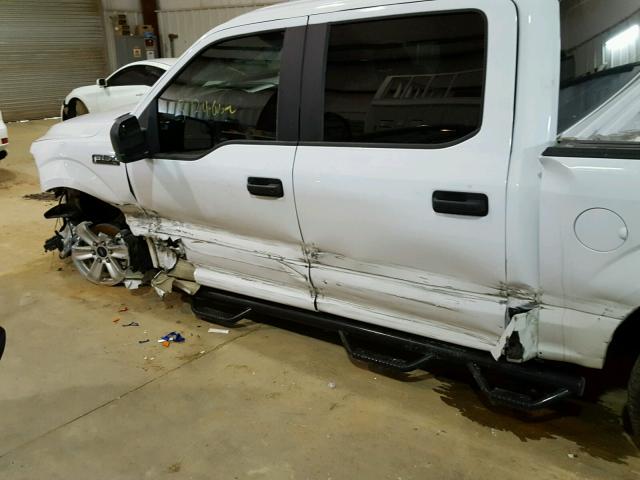 1FTEW1EF4HKD87501 - 2017 FORD F150 SUPER WHITE photo 9