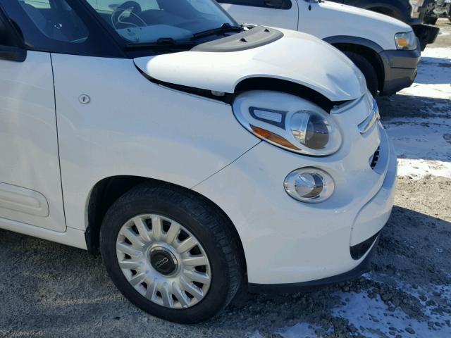 ZFBCFAAH6EZ013010 - 2014 FIAT 500L POP WHITE photo 9