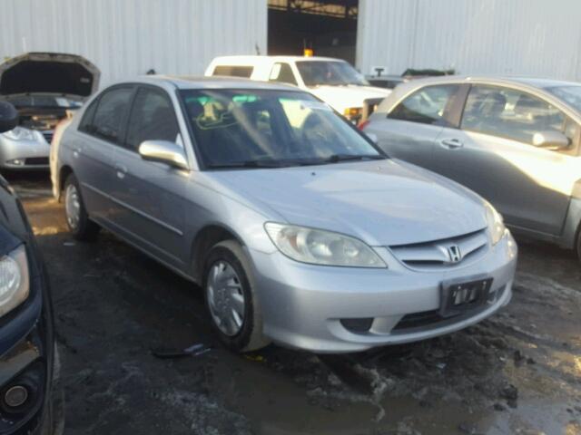 2HGES26744H568965 - 2004 HONDA CIVIC EX GRAY photo 1