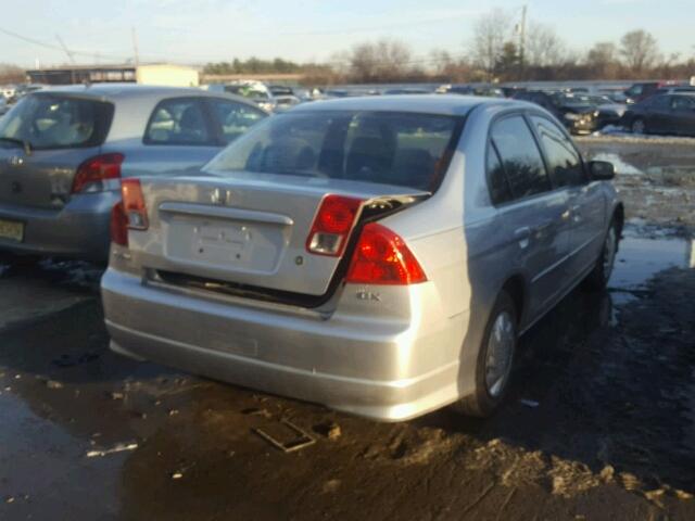 2HGES26744H568965 - 2004 HONDA CIVIC EX GRAY photo 4