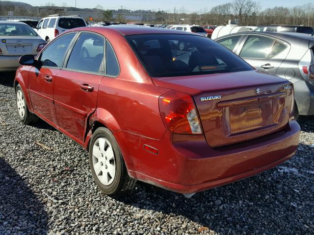 KL5JD56Z68K845999 - 2008 SUZUKI FORENZA BA RED photo 3