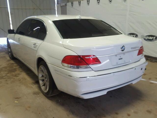 WBAHN83556DT33786 - 2006 BMW 750 LI WHITE photo 3