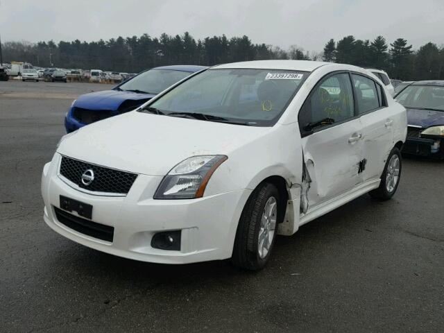 3N1AB6AP0BL649075 - 2011 NISSAN SENTRA 2.0 WHITE photo 2