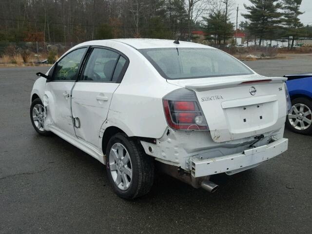 3N1AB6AP0BL649075 - 2011 NISSAN SENTRA 2.0 WHITE photo 3