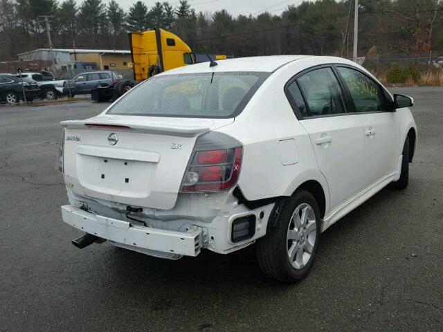 3N1AB6AP0BL649075 - 2011 NISSAN SENTRA 2.0 WHITE photo 4