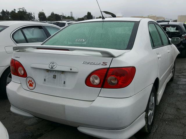 1NXBR32E17Z862229 - 2007 TOYOTA COROLLA CE WHITE photo 4