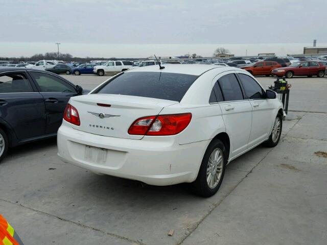 1C3LC56K08N257303 - 2008 CHRYSLER SEBRING TO WHITE photo 4