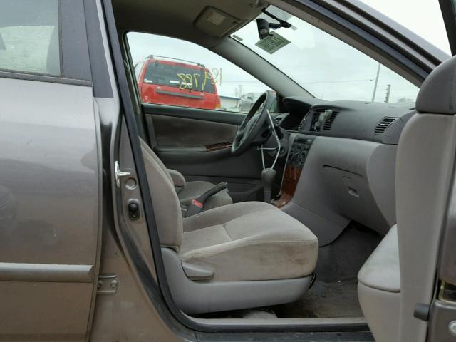 1NXBR32E76Z644875 - 2006 TOYOTA COROLLA CE GRAY photo 5