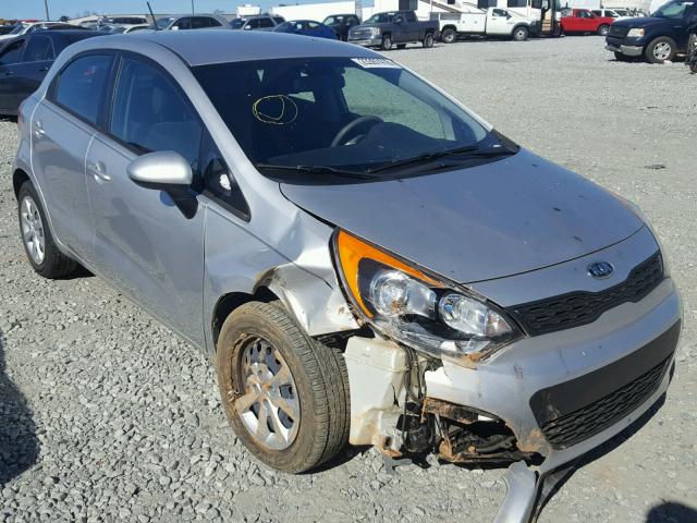 KNADM5A32D6100614 - 2013 KIA RIO LX SILVER photo 1