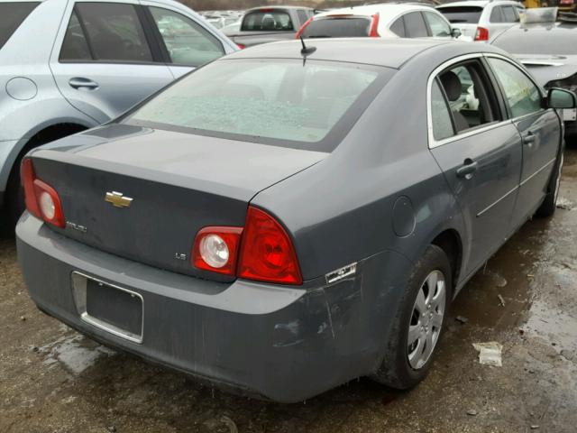 1G1ZG57B784194496 - 2008 CHEVROLET MALIBU LS GRAY photo 4