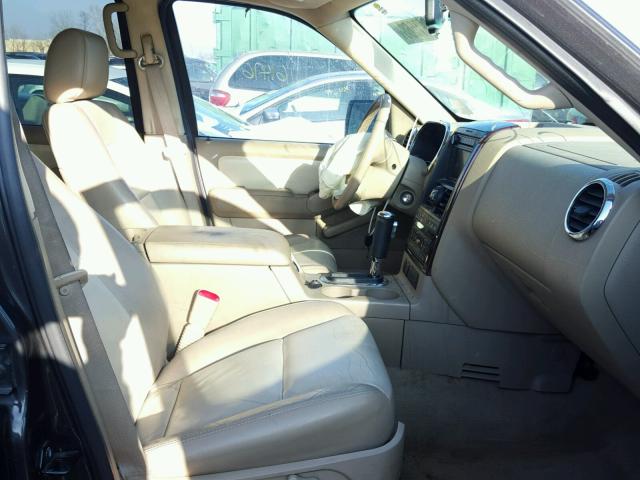 1FMEU75837UA62461 - 2007 FORD EXPLORER L CHARCOAL photo 5