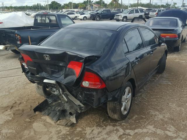 1HGFA16817L110589 - 2007 HONDA CIVIC EX BLACK photo 4