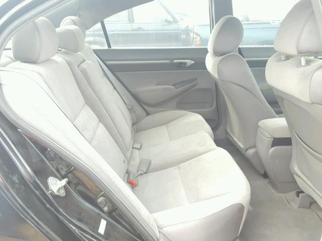 1HGFA16817L110589 - 2007 HONDA CIVIC EX შავი ფოტო 6
