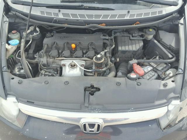 1HGFA16817L110589 - 2007 HONDA CIVIC EX შავი ფოტო 7