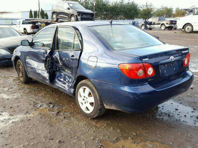 2T1BR32E37C830187 - 2007 TOYOTA COROLLA CE BLUE photo 3