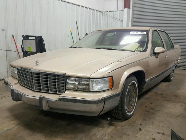 1G6DW52P6RR707137 - 1994 CADILLAC FLEETWOOD GOLD photo 2