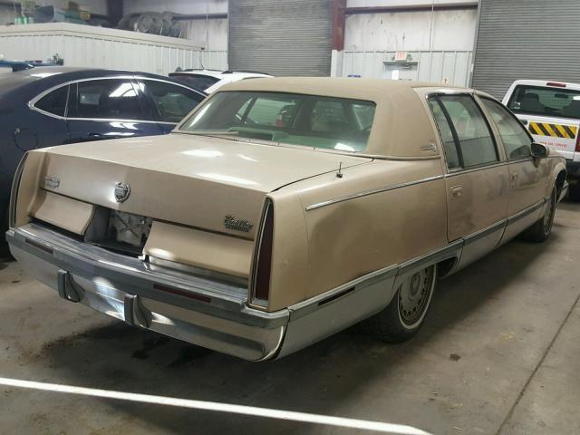 1G6DW52P6RR707137 - 1994 CADILLAC FLEETWOOD GOLD photo 4