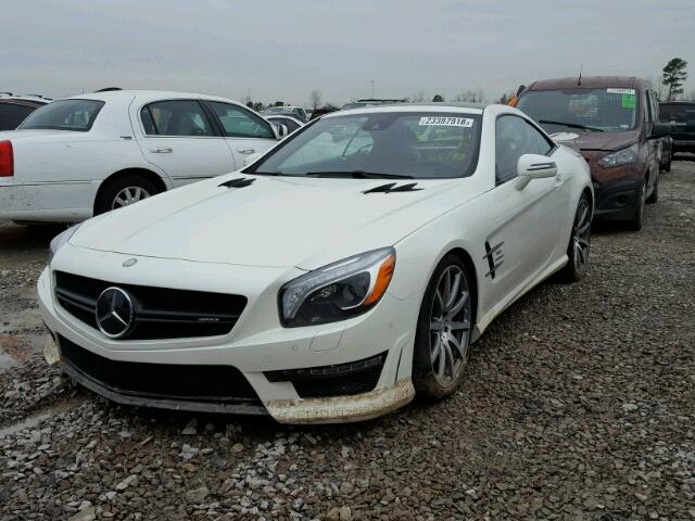 WDDJK7EA1FF034470 - 2015 MERCEDES-BENZ SL 63 AMG WHITE photo 2