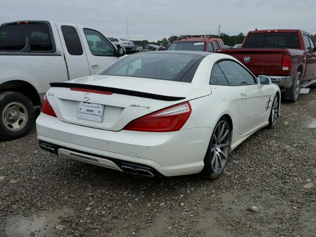 WDDJK7EA1FF034470 - 2015 MERCEDES-BENZ SL 63 AMG WHITE photo 4