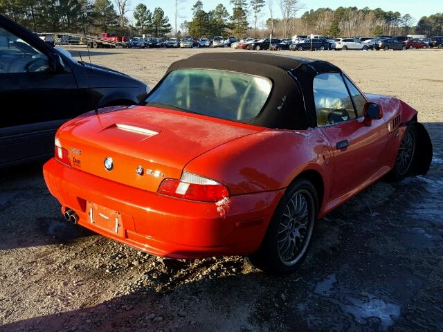 4USCN53472LJ60317 - 2002 BMW Z3 3.0 RED photo 4