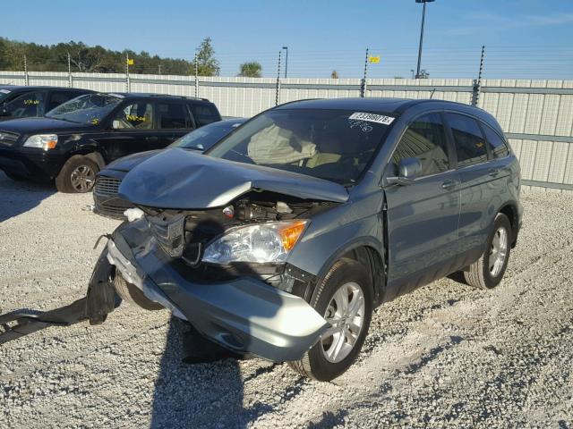 JHLRE3H74AC005927 - 2010 HONDA CR-V EXL GRAY photo 2