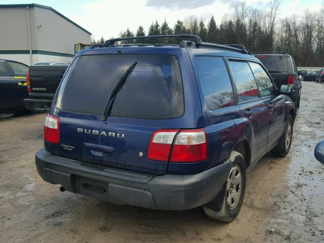 JF1SF63551H719805 - 2001 SUBARU FORESTER L BLUE photo 4