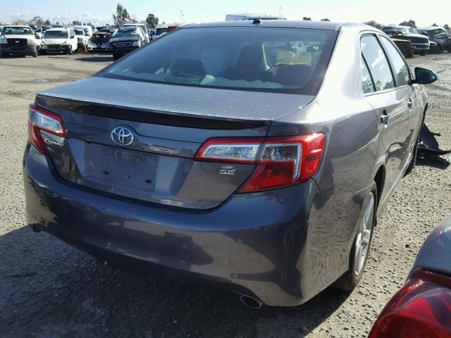 4T1BF1FK0EU806714 - 2014 TOYOTA CAMRY L GRAY photo 4