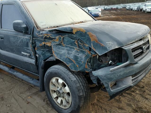 4S6CM58W9X4418604 - 1999 HONDA PASSPORT E GREEN photo 9