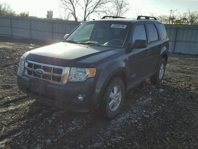 1FMCU03128KB36552 - 2008 FORD ESCAPE XLT GRAY photo 2