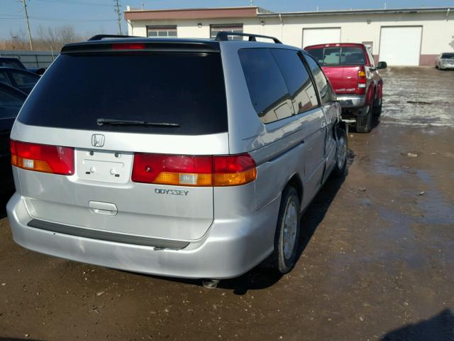 5FNRL18074B060454 - 2004 HONDA ODYSSEY EX SILVER photo 4