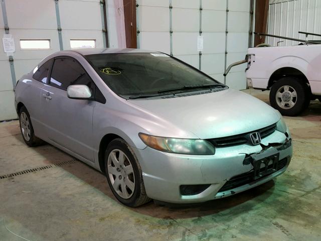 2HGFG11627H552055 - 2007 HONDA CIVIC LX SILVER photo 1